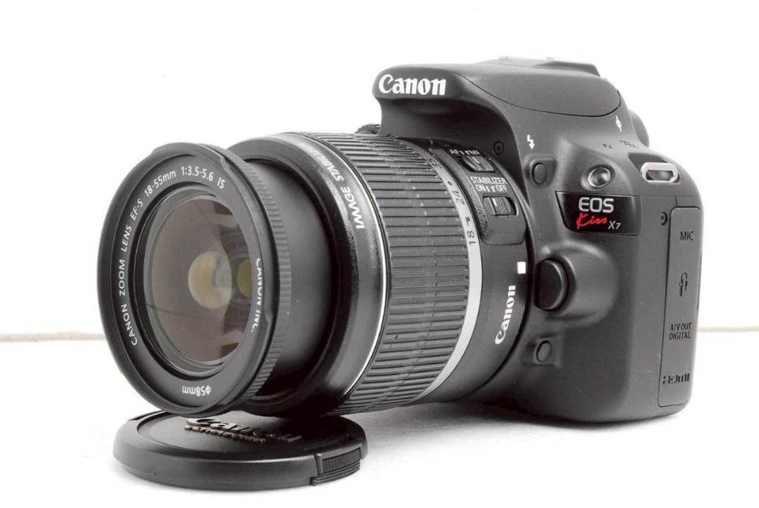 Canon EOS Kiss X7 ❣️一眼レフ 小型軽量 スマホ転送 キヤノン