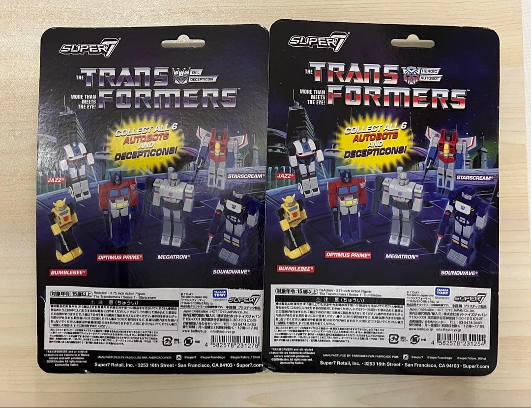 ウーフー様用トランスフォーマー×SUPER7】『2点』3.75