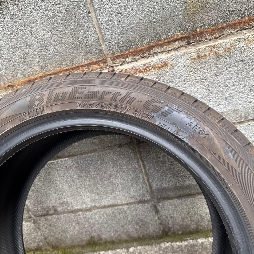YOKOHAMA 225/45R17 2本　25年製　中古品
