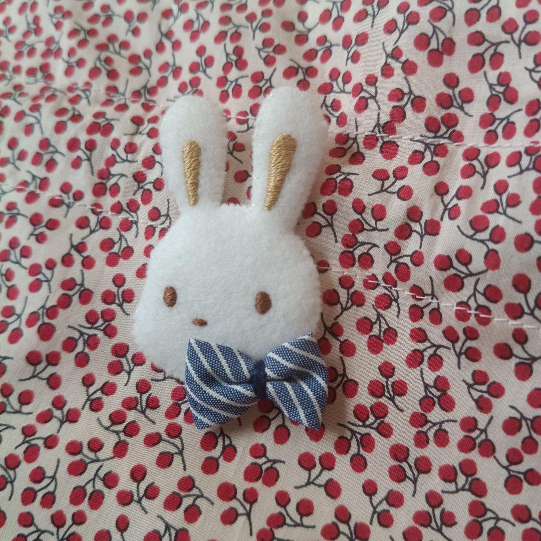 リバティ　ネリー❀アップリケ付き巾着袋❀ハンドメイド