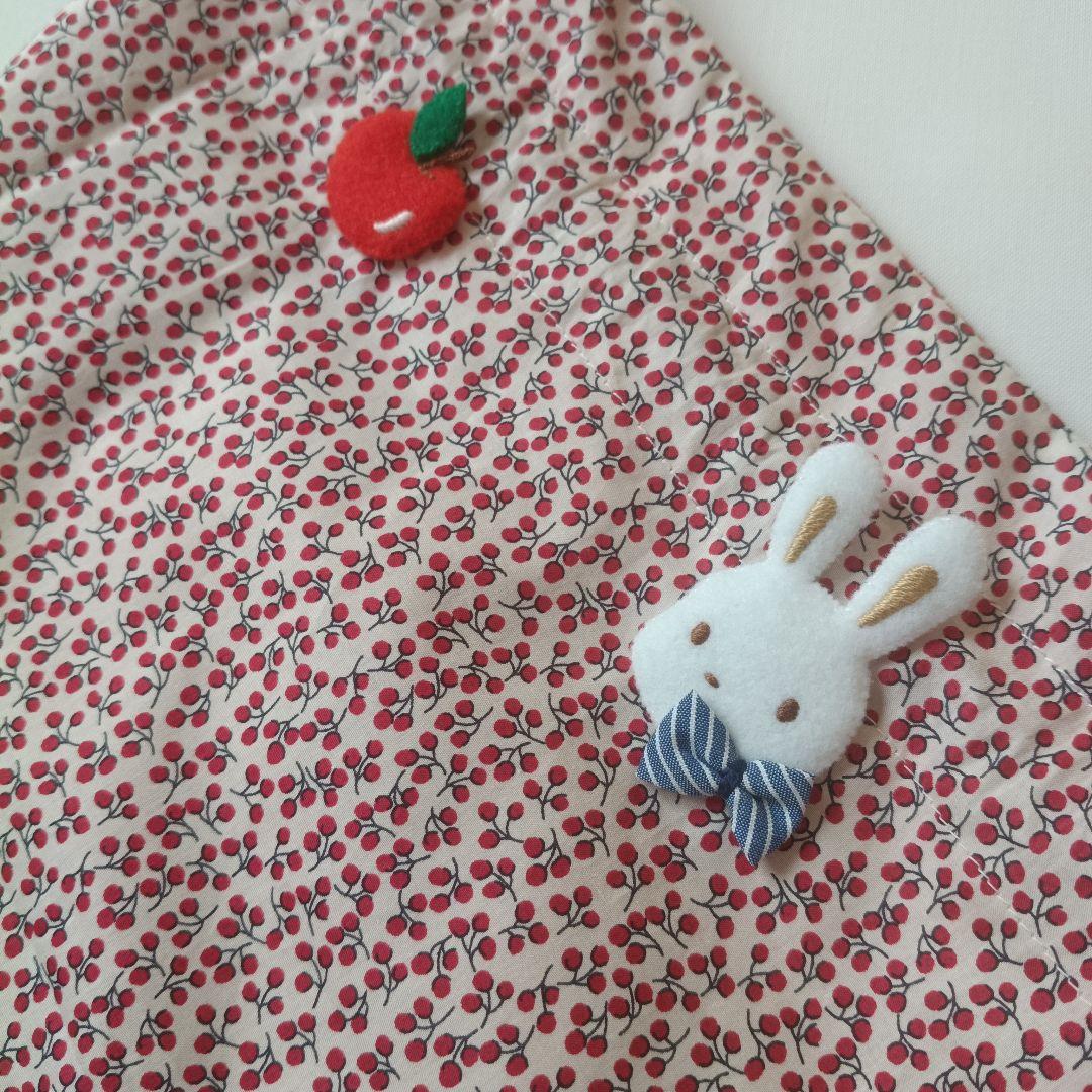 リバティ　ネリー❀アップリケ付き巾着袋❀ハンドメイド
