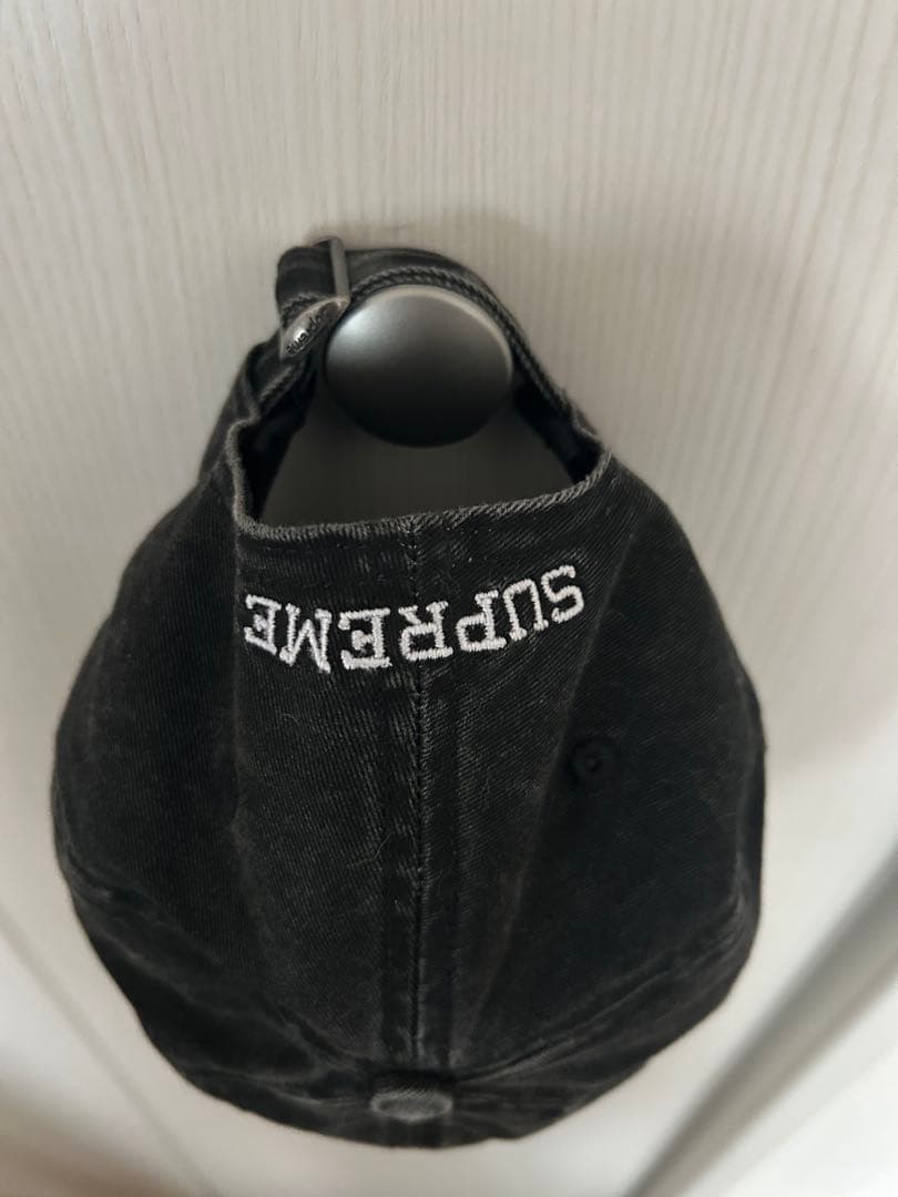 SUPREME キャップ　黒　美品