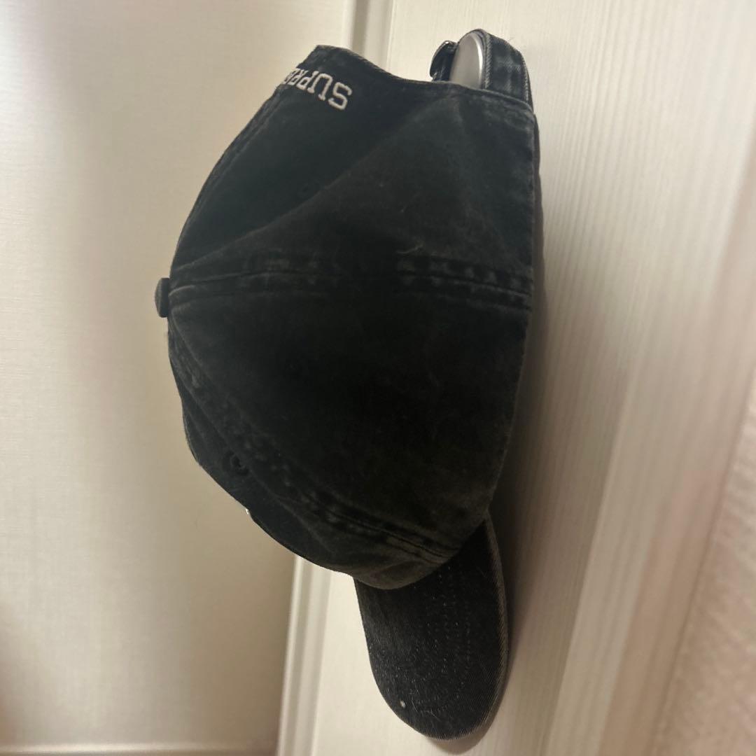 SUPREME キャップ　黒　美品