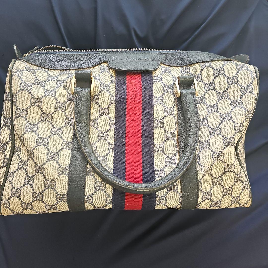 Gucci GGパターン ドラムバッグ　ジャンク品