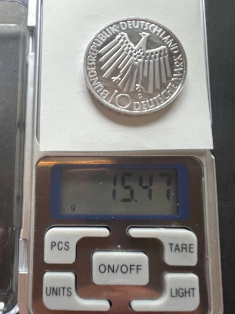 1972ドイツミュヘン・オリンピック記念10マルクプルーフ銀貨