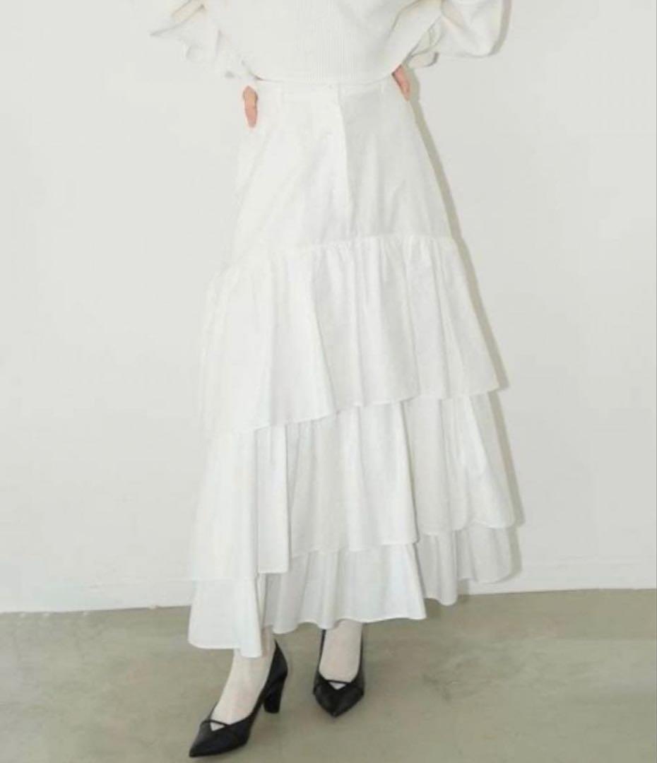 スカート CLANE VOLUME FRILL SKIRT