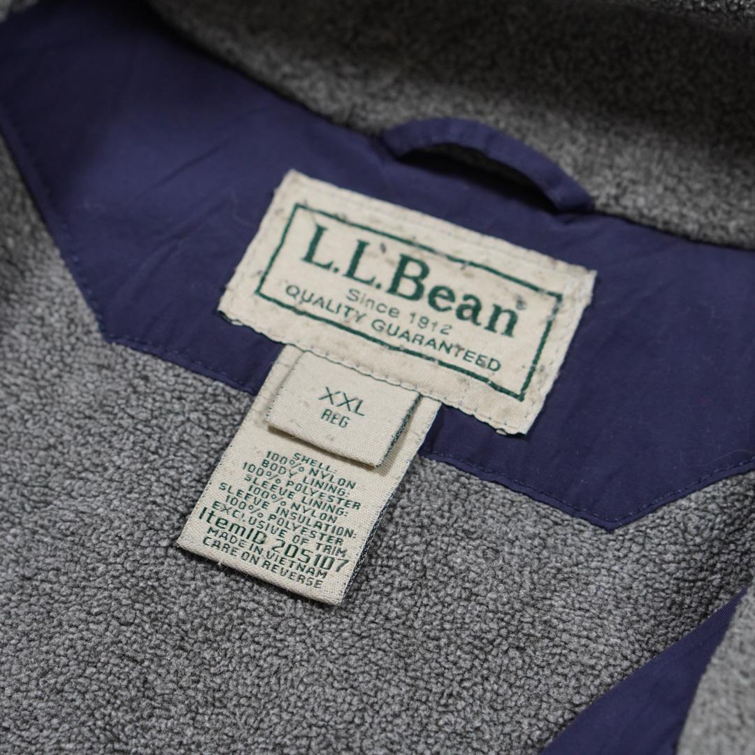 L.L.Beanウォームアップジャケット裏フリース シンサレート ネイビー 古着