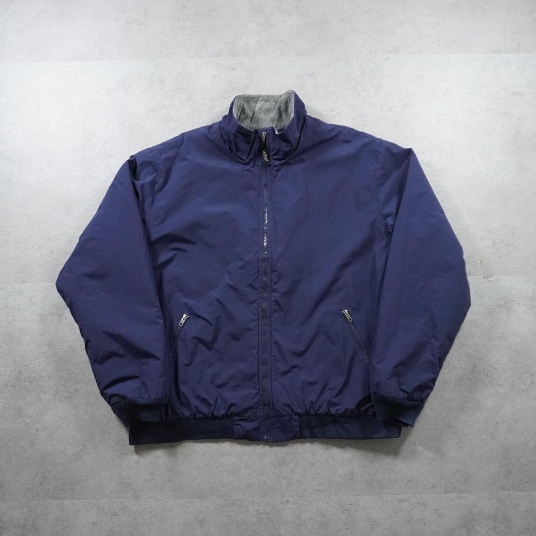 L.L.Beanウォームアップジャケット裏フリース シンサレート ネイビー 古着
