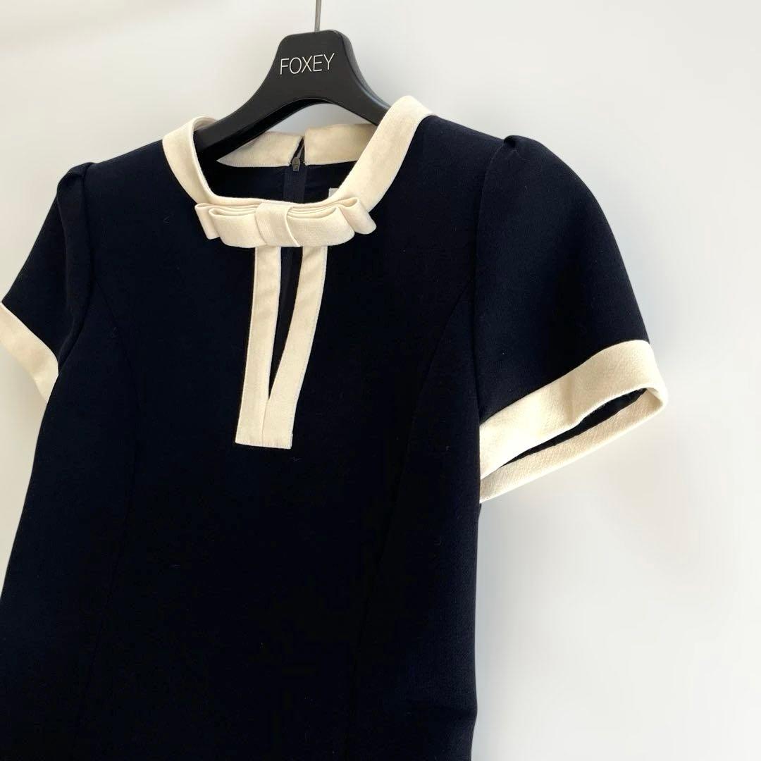 ♡ 美品　フォクシーワンピース　濃紺　入園　入学　オケージョン　保護者会