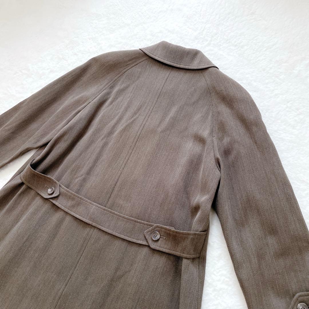 【美品】バーバリーズ　ステンカラーコート　シャドーチェック　90s