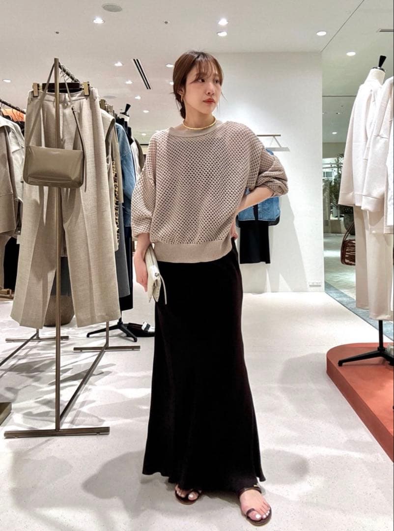 WhimGazette メッシュプルオーバー 25SS モカ ウィムガゼット