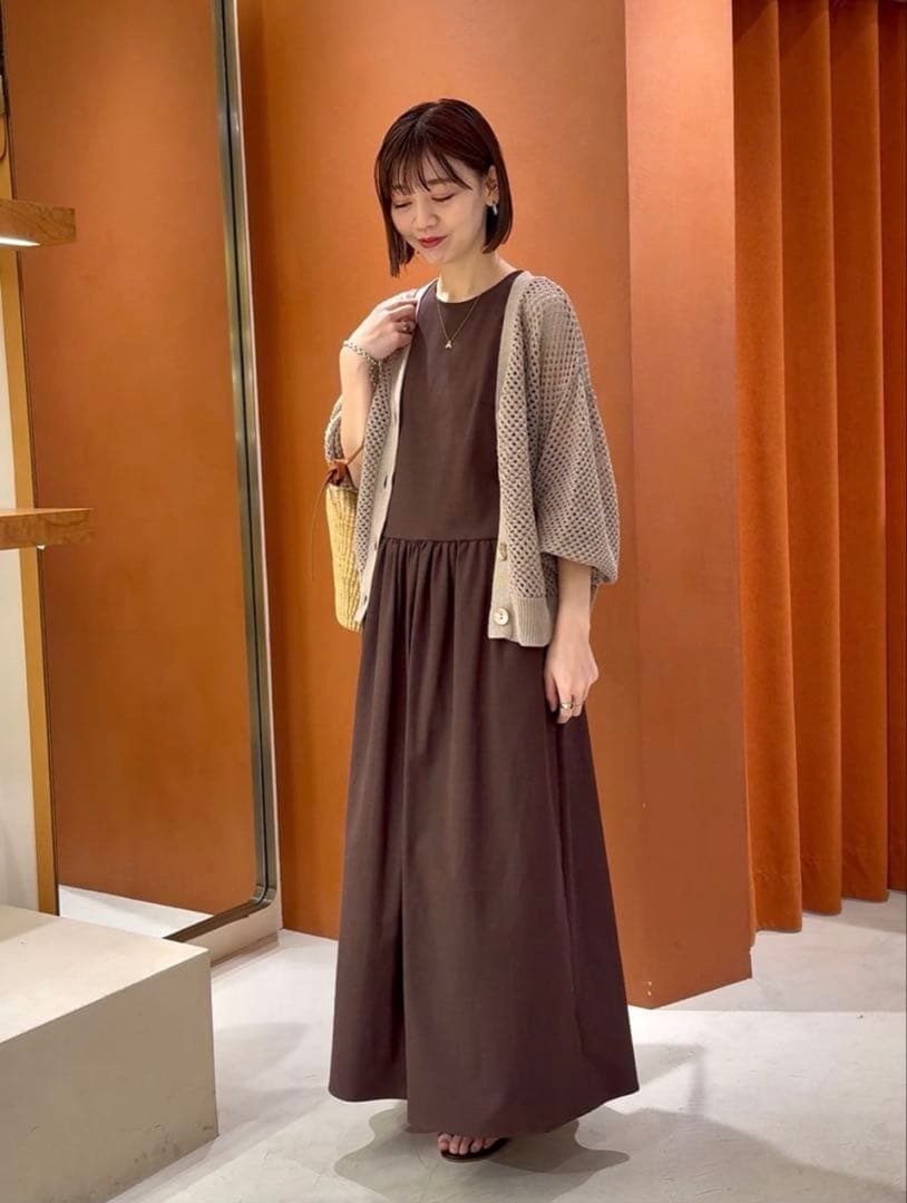 WhimGazette メッシュプルオーバー 25SS モカ ウィムガゼット