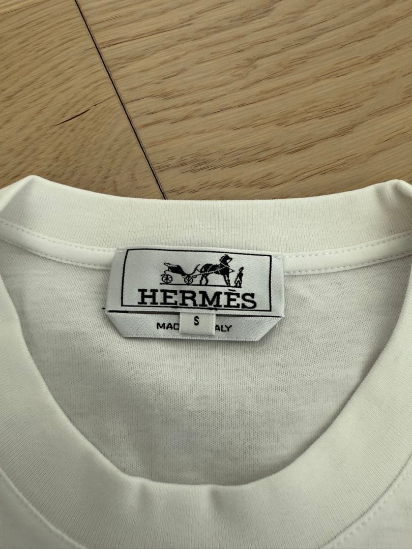 新品　未使用　タグ付き　2025SS エルメス ホワイト Tシャツ