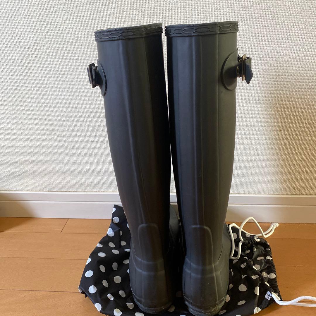 Hunter 長靴　レインブーツ　ブラック　24-24.5 お値下げ交渉⭕️です！