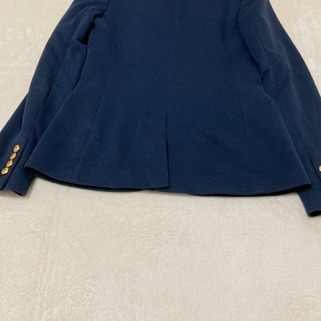 【美品】ポロ ラルフローレン 紺ブレ ニット シングル エンブレム 金ボタン 4