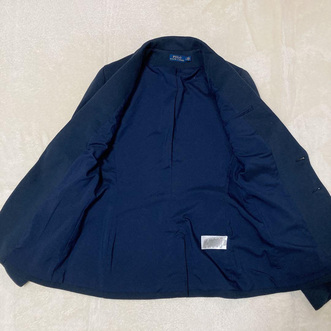 【美品】ポロ ラルフローレン 紺ブレ ニット シングル エンブレム 金ボタン 4
