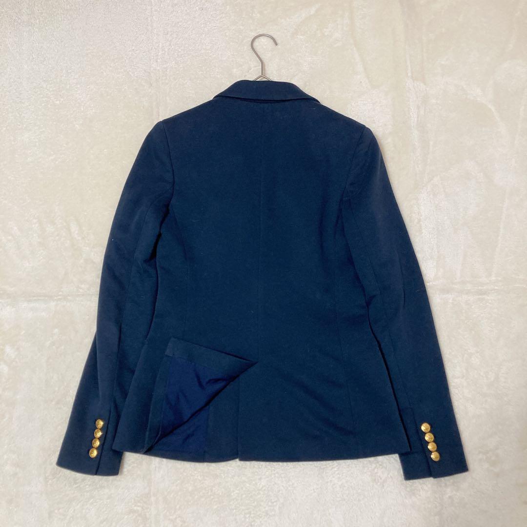 【美品】ポロ ラルフローレン 紺ブレ ニット シングル エンブレム 金ボタン 4