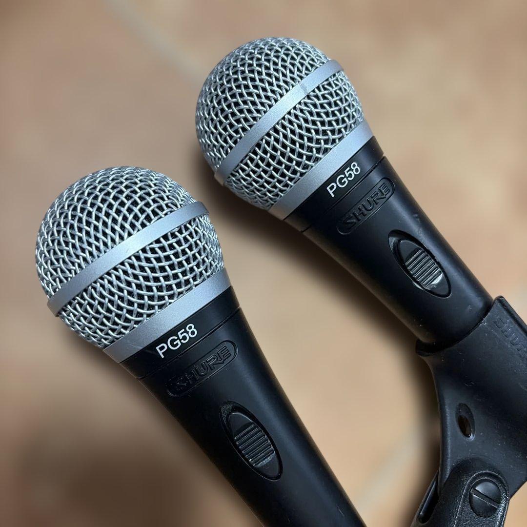 SHURE PG58 ダイナミックマイク 2個