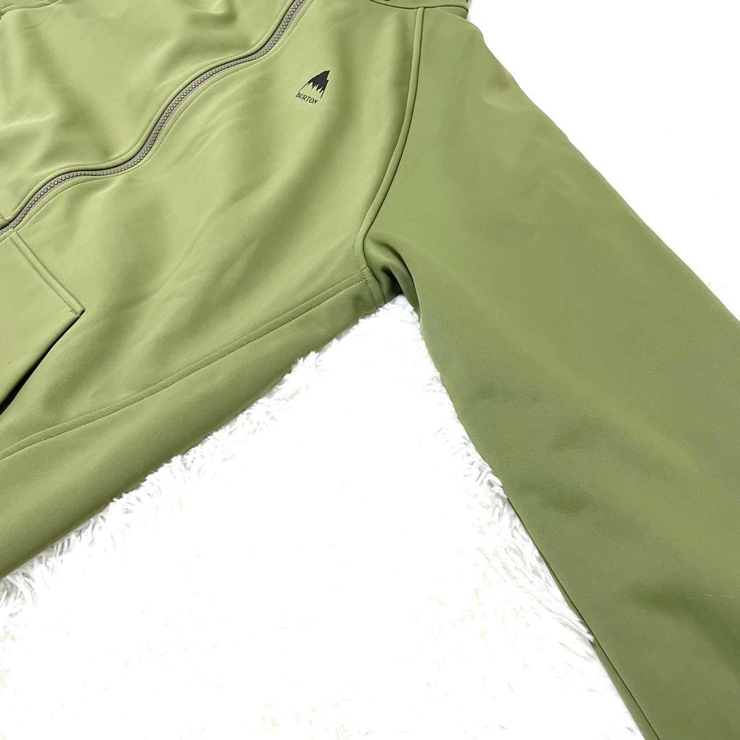 Burton クラウン ウェザープルーフ 撥水パーカー ジップアップ オリーブ
