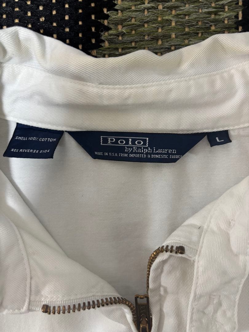 USA製80s Polo by Ralph LaurenスウィングトップL 白