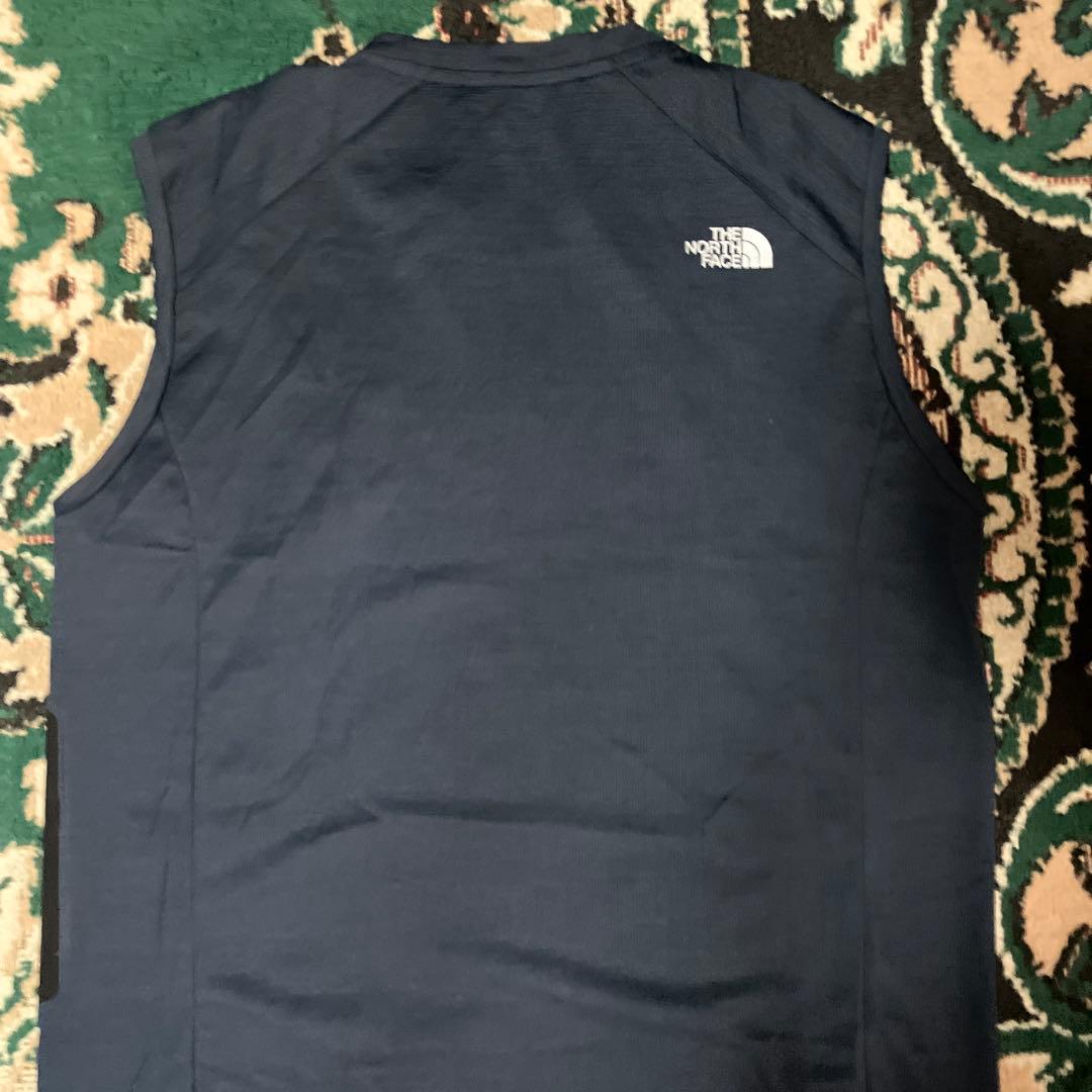美品　THE NORTH FACE ノースリーブ　シャツ　ドライ　ネイビー　M