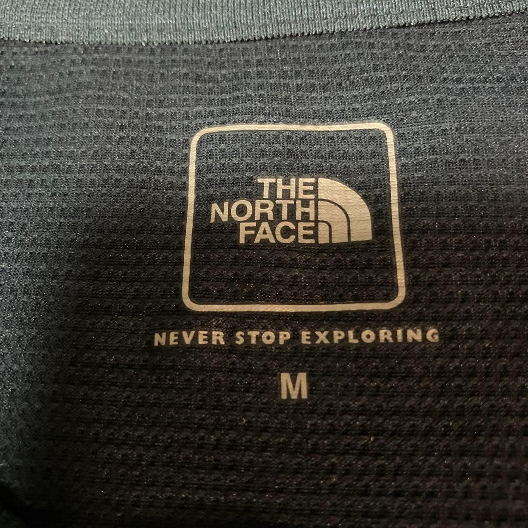 美品　THE NORTH FACE ノースリーブ　シャツ　ドライ　ネイビー　M
