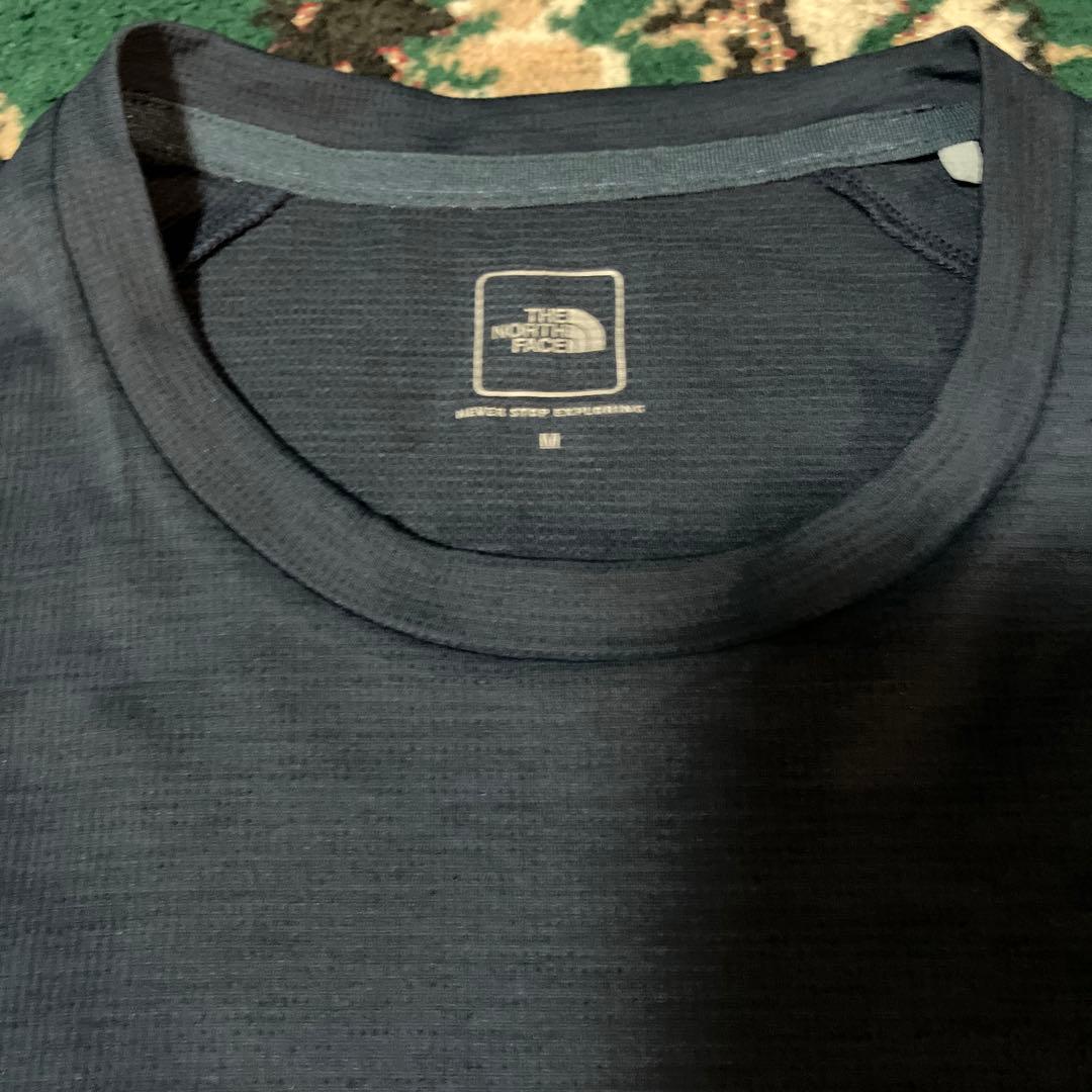 美品　THE NORTH FACE ノースリーブ　シャツ　ドライ　ネイビー　M