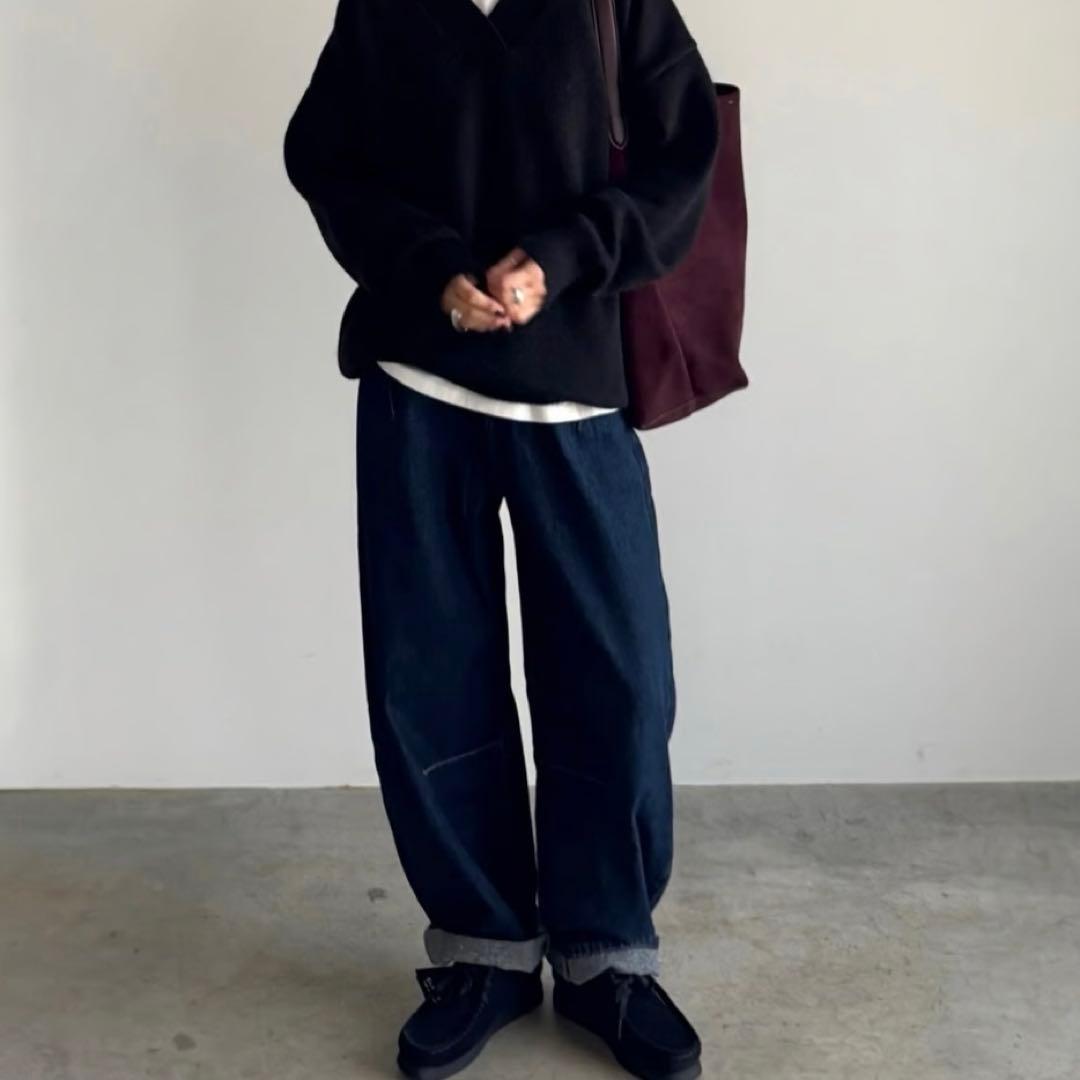 新品 fashiru wide tapered denim size1
