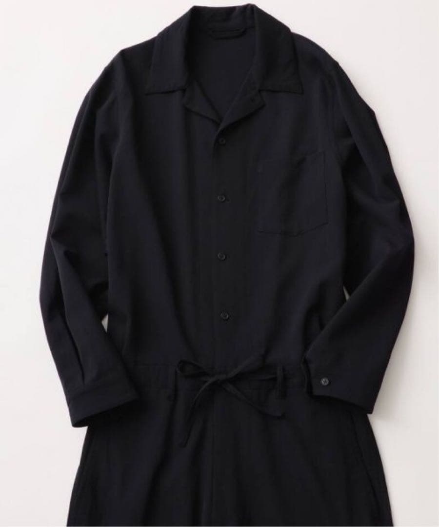 【FOLL】washed wool gaba all in one