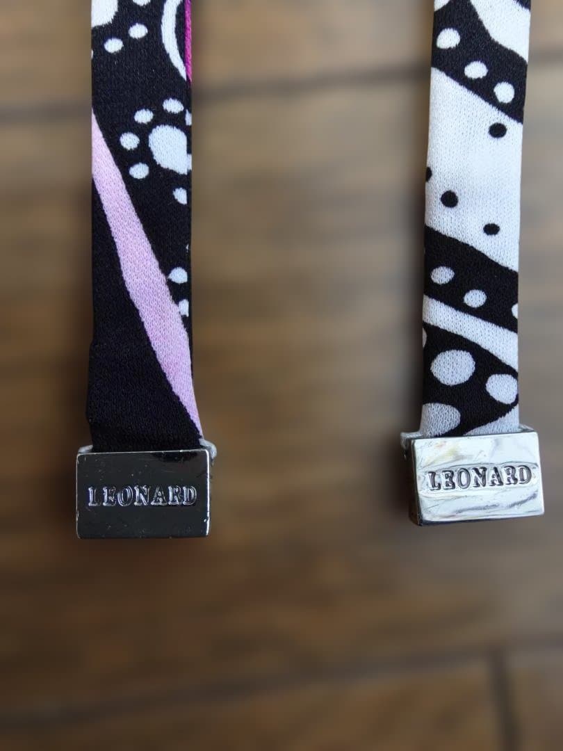 LEONARD ペイズリー柄　膝丈ワンピース　長袖Mサイズ