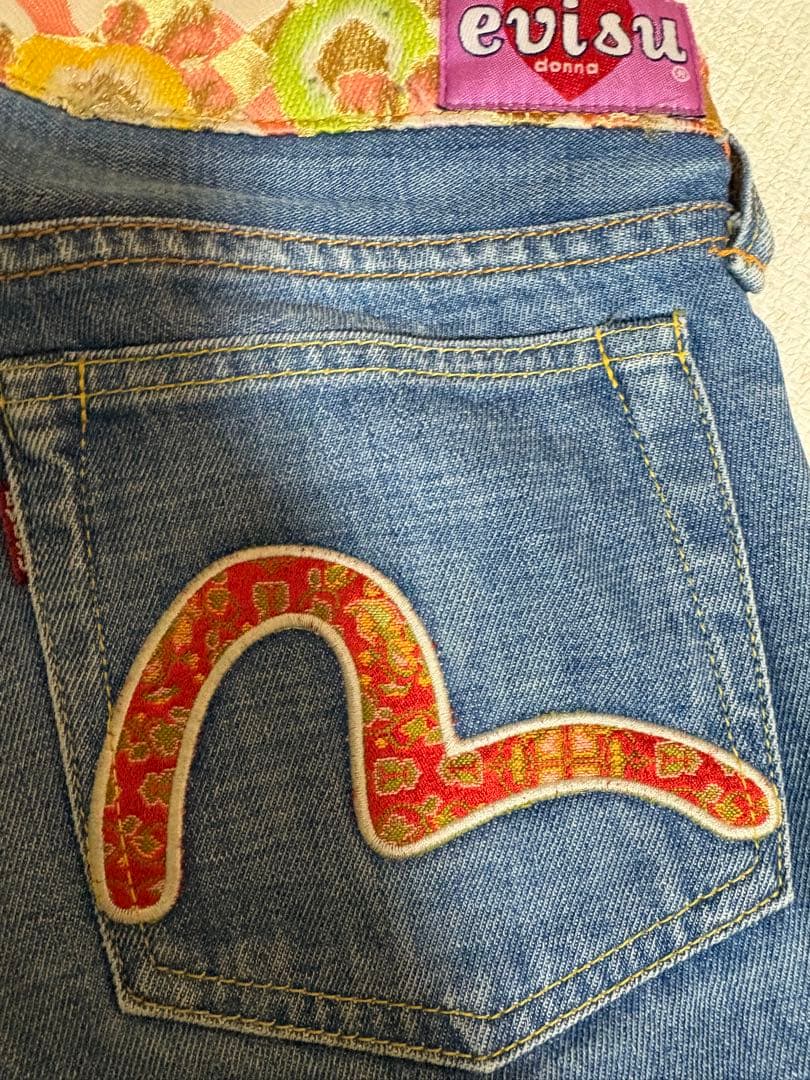EVISU DONNA エヴィス　エビス　デニム　ジーンズ　28インチ　カモメ