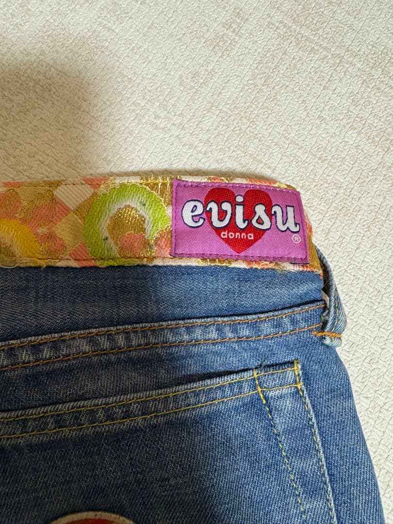 EVISU DONNA エヴィス　エビス　デニム　ジーンズ　28インチ　カモメ