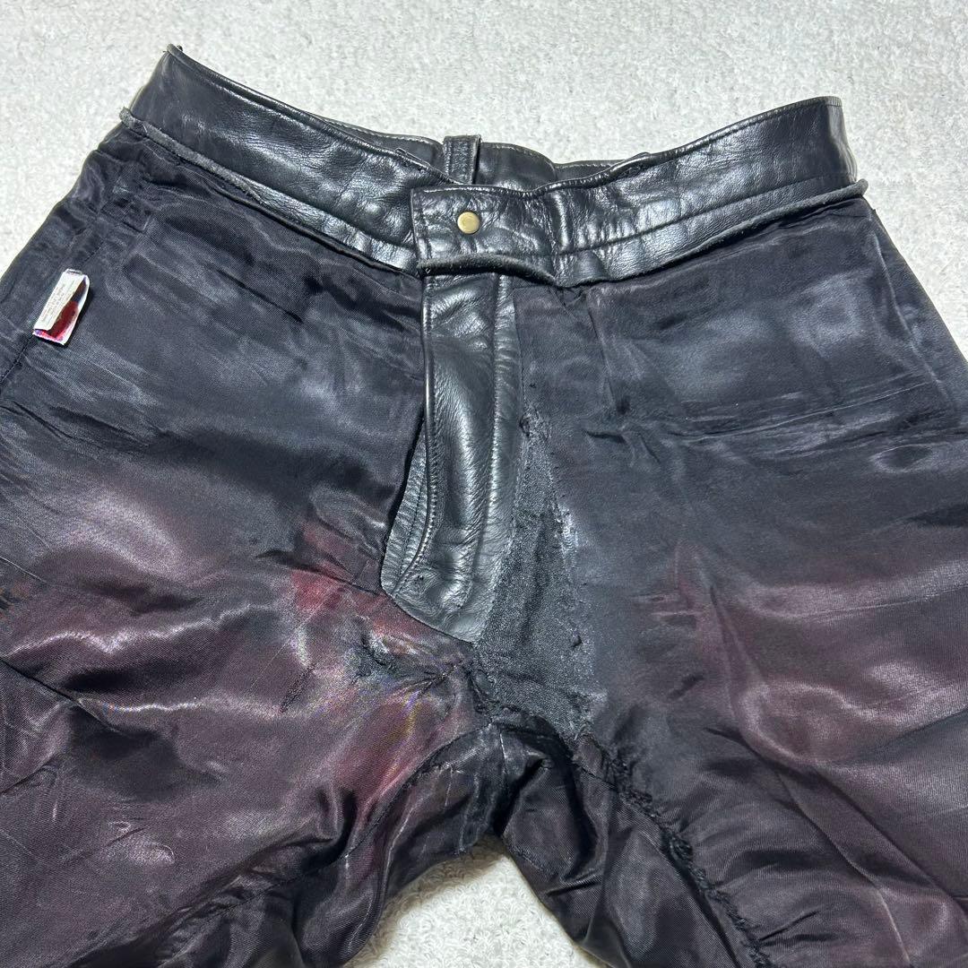 Schott ショット　W30 レザーパンツ　USA製　ライダースパンツ　本革