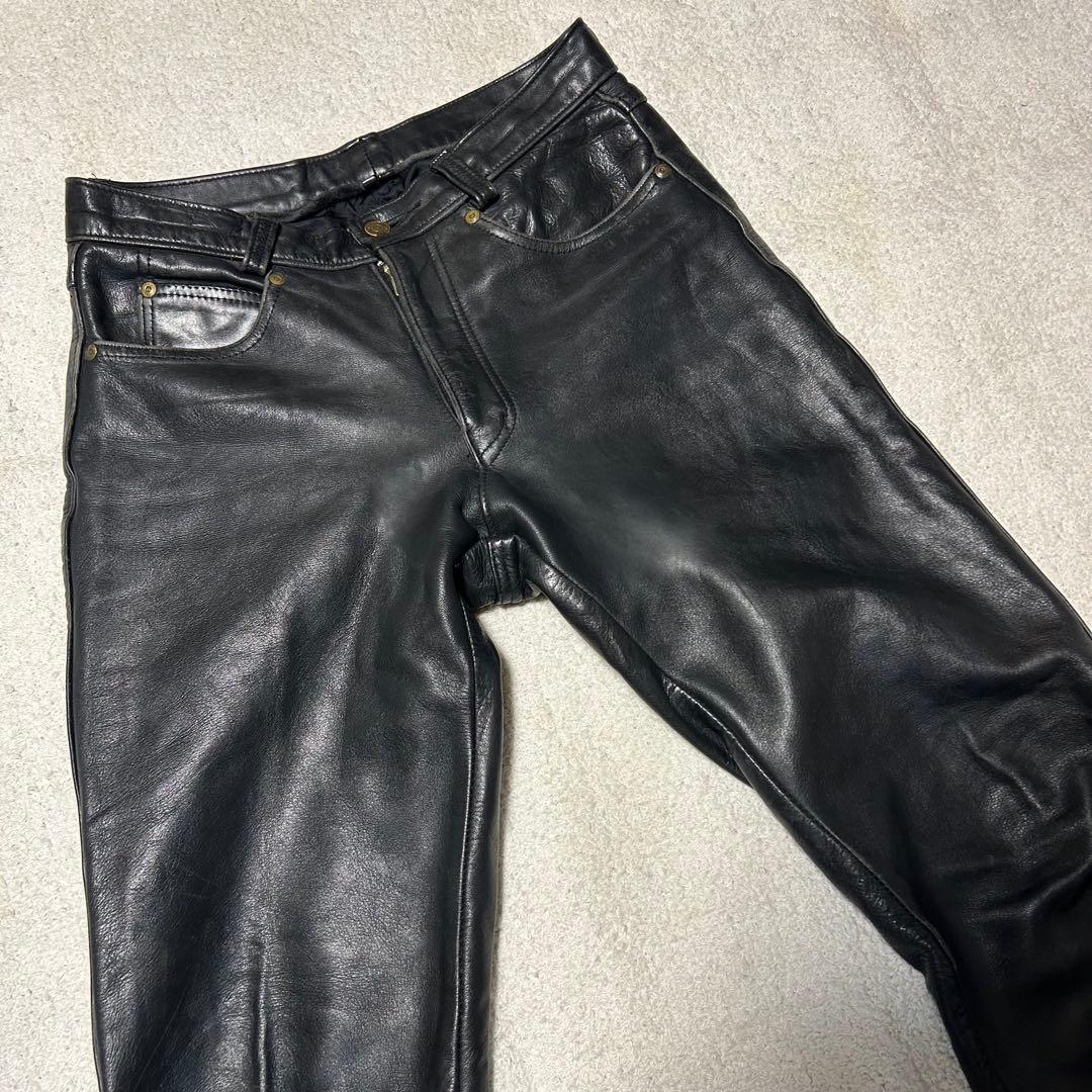 Schott ショット　W30 レザーパンツ　USA製　ライダースパンツ　本革