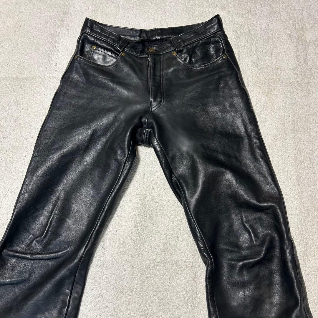 Schott ショット　W30 レザーパンツ　USA製　ライダースパンツ　本革