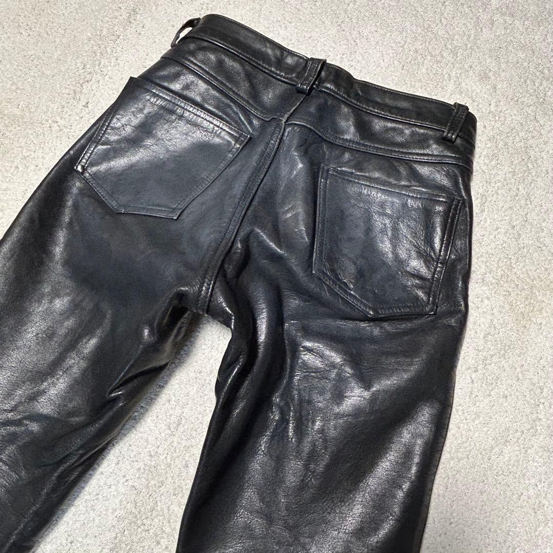 Schott ショット　W30 レザーパンツ　USA製　ライダースパンツ　本革