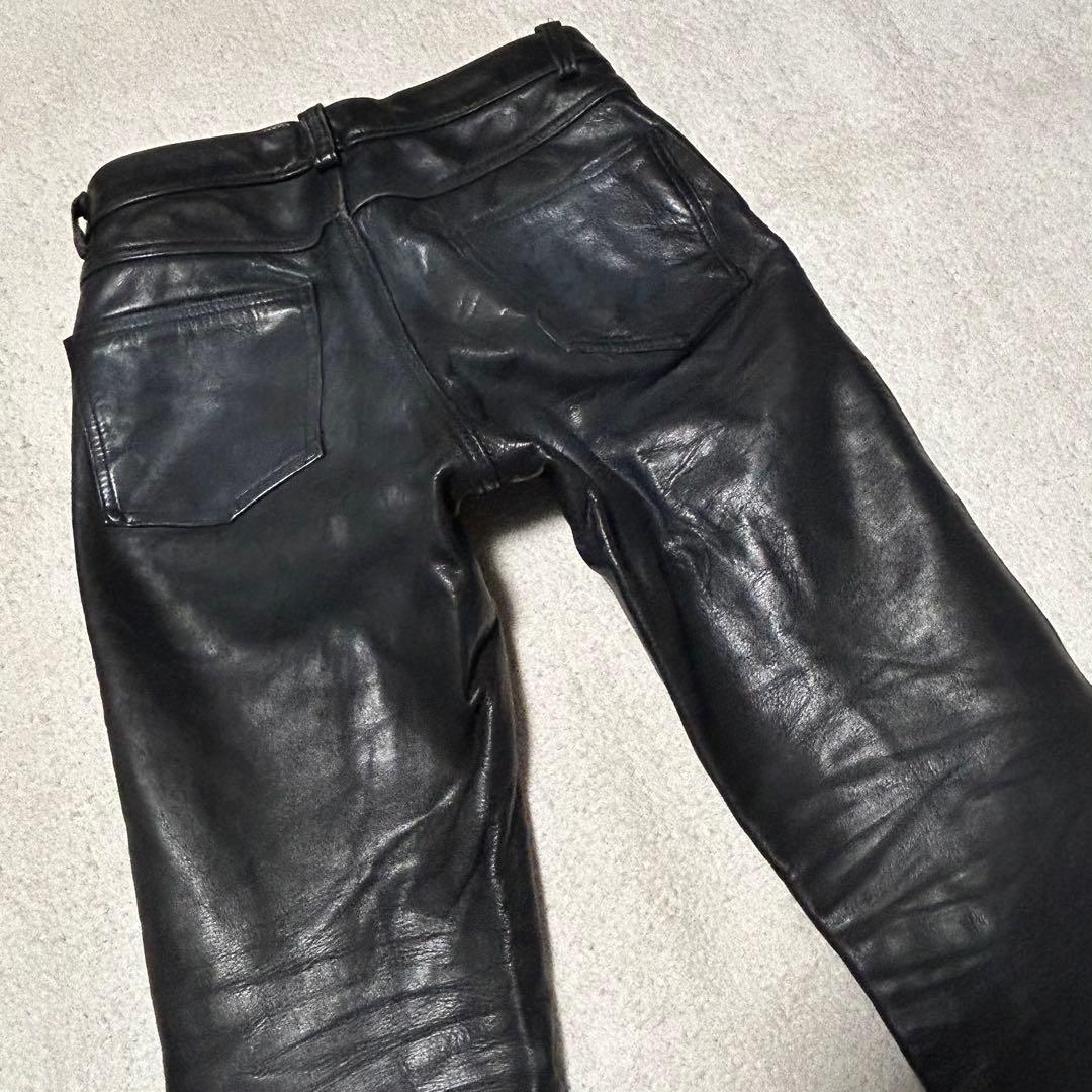 Schott ショット　W30 レザーパンツ　USA製　ライダースパンツ　本革