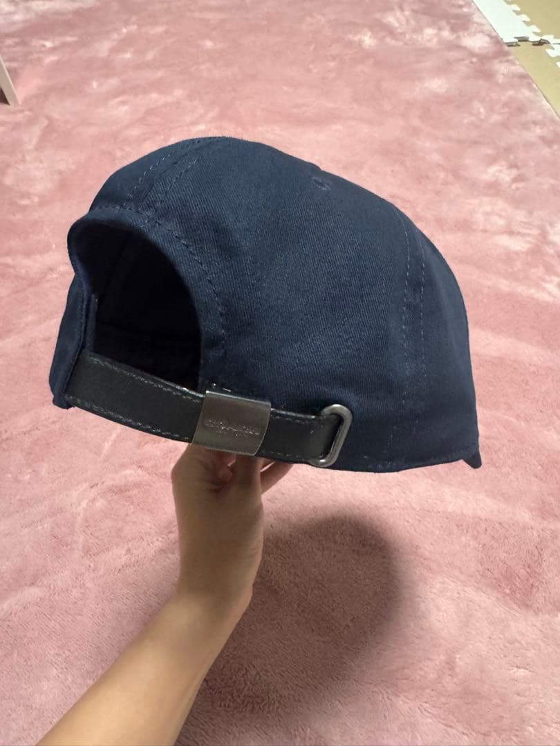 Coach ネイビー Cロゴキャップ 美品