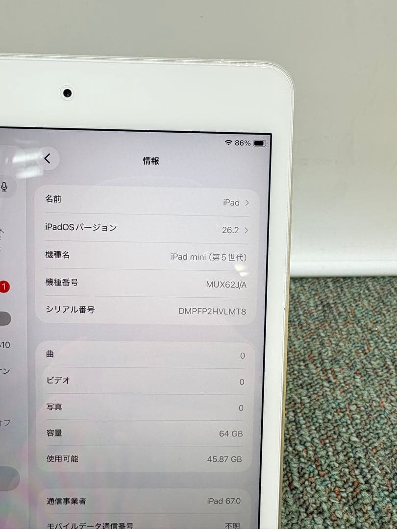 【100%】 iPad mini 第5世代　Wi-Fi + Cellular