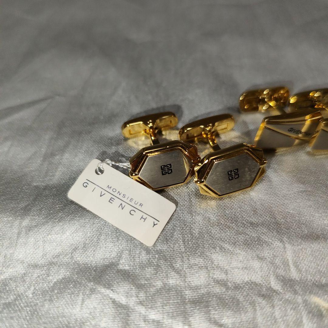 【未使用】GIVENCHY カフス(4セット) & ネクタイピン(1本) セット