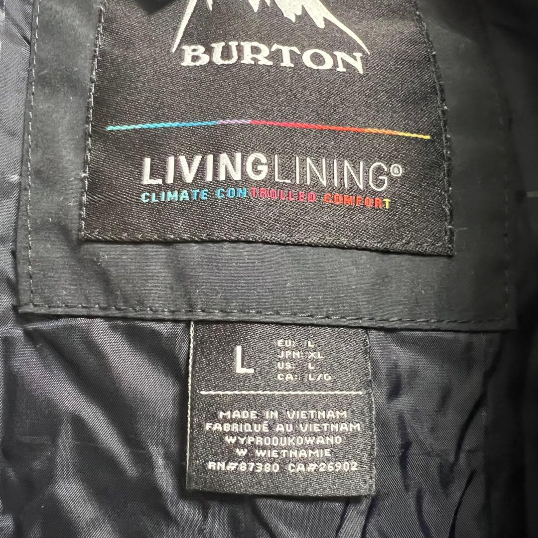 撥水加工済 Burton スノボウェア ジャケット メンズ Lサイズ 黒