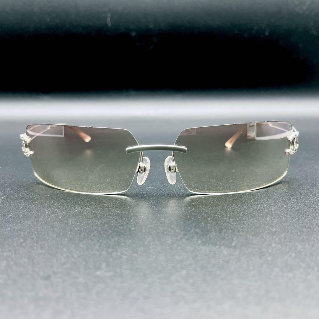 小物 CHANEL vintage sunglasses y2k rim less