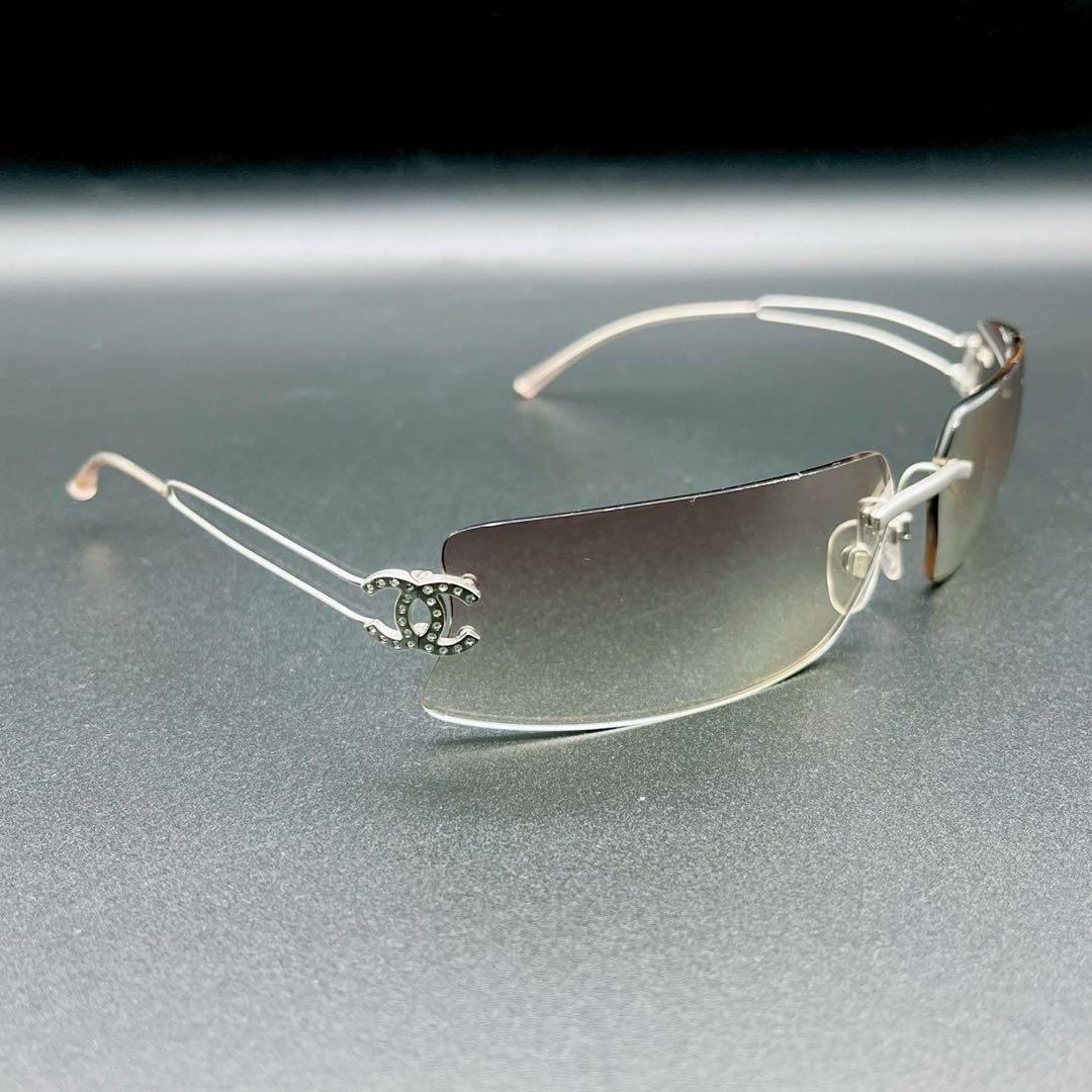 小物 CHANEL vintage sunglasses y2k rim less