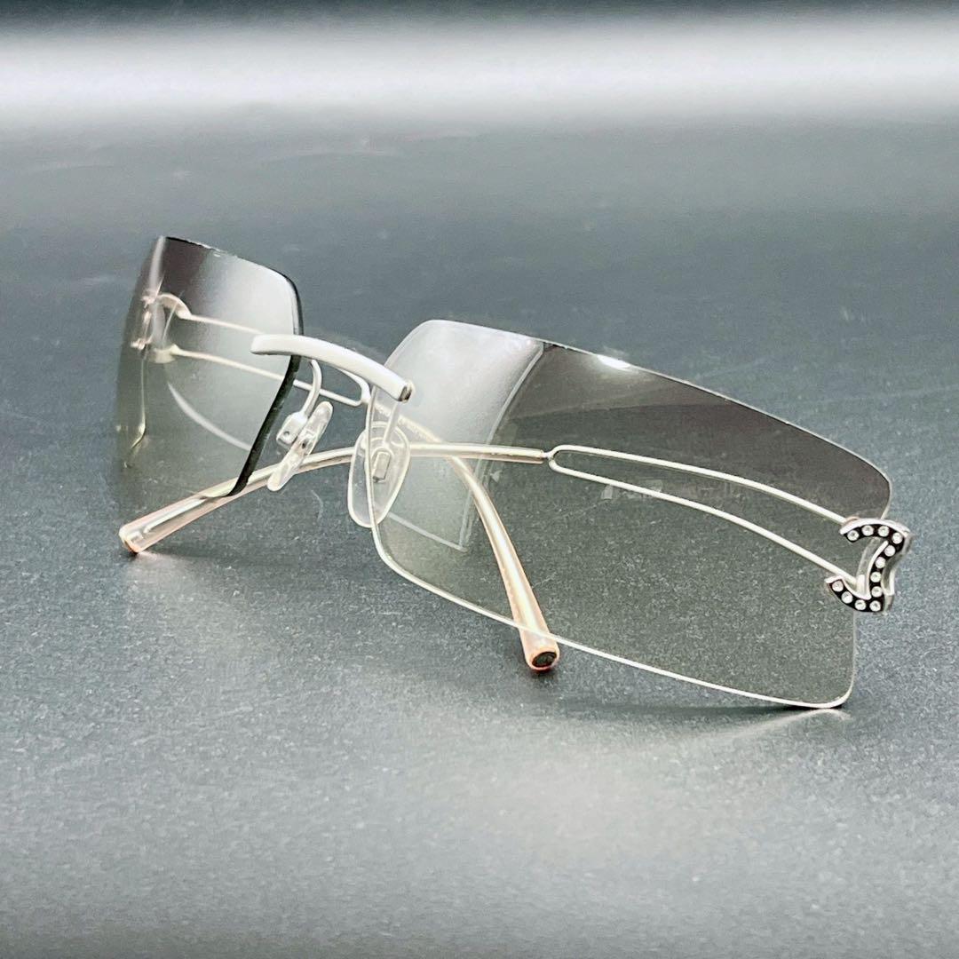 小物 CHANEL vintage sunglasses y2k rim less