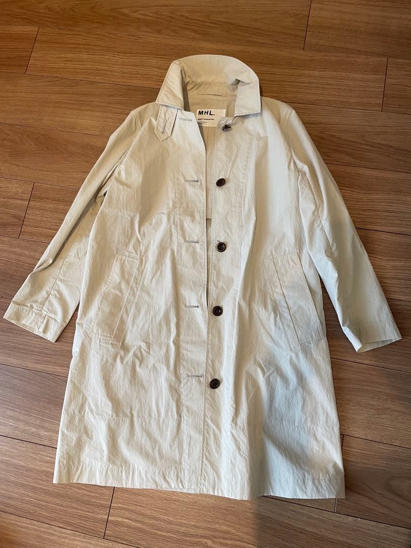 MHL. ベージュ ステンカラーコート