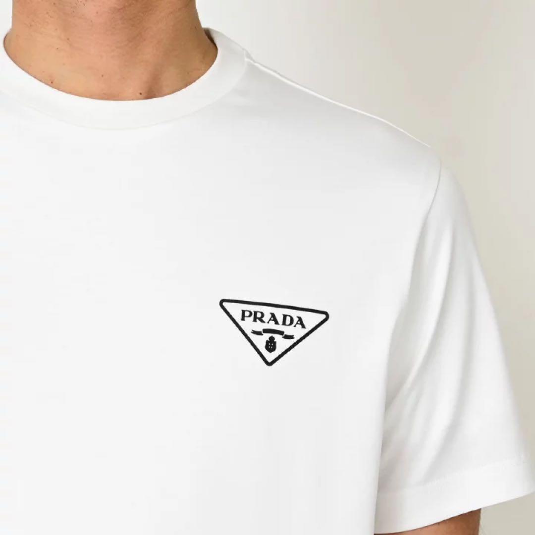 最終価格‼️新品正規品 PRADAプラダ トライアングルロゴ Tシャツ半袖 L