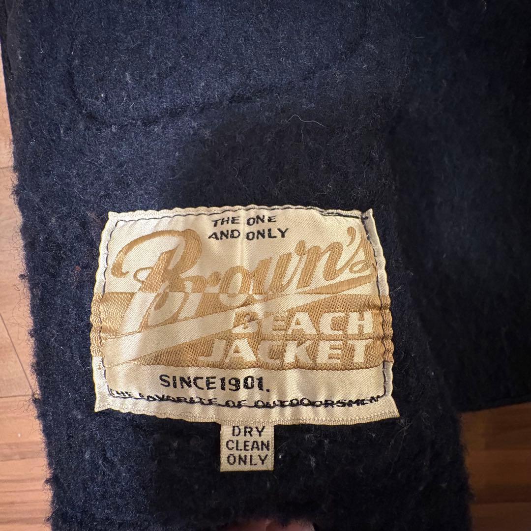 vintageBrown's Beach vestサイズ40 50s60s