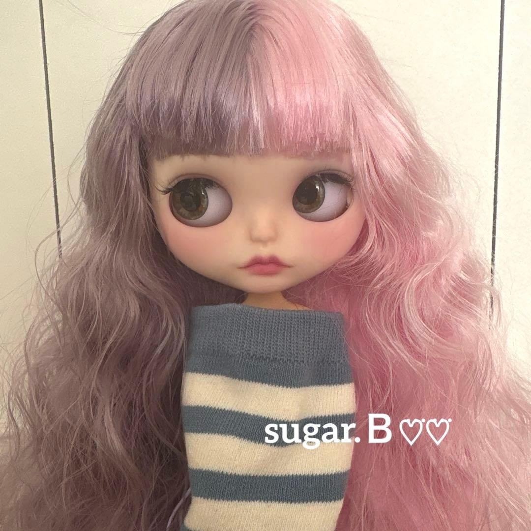 アイシードールカスタム❤︎ピンク×パープル❤︎ふわふわ♪