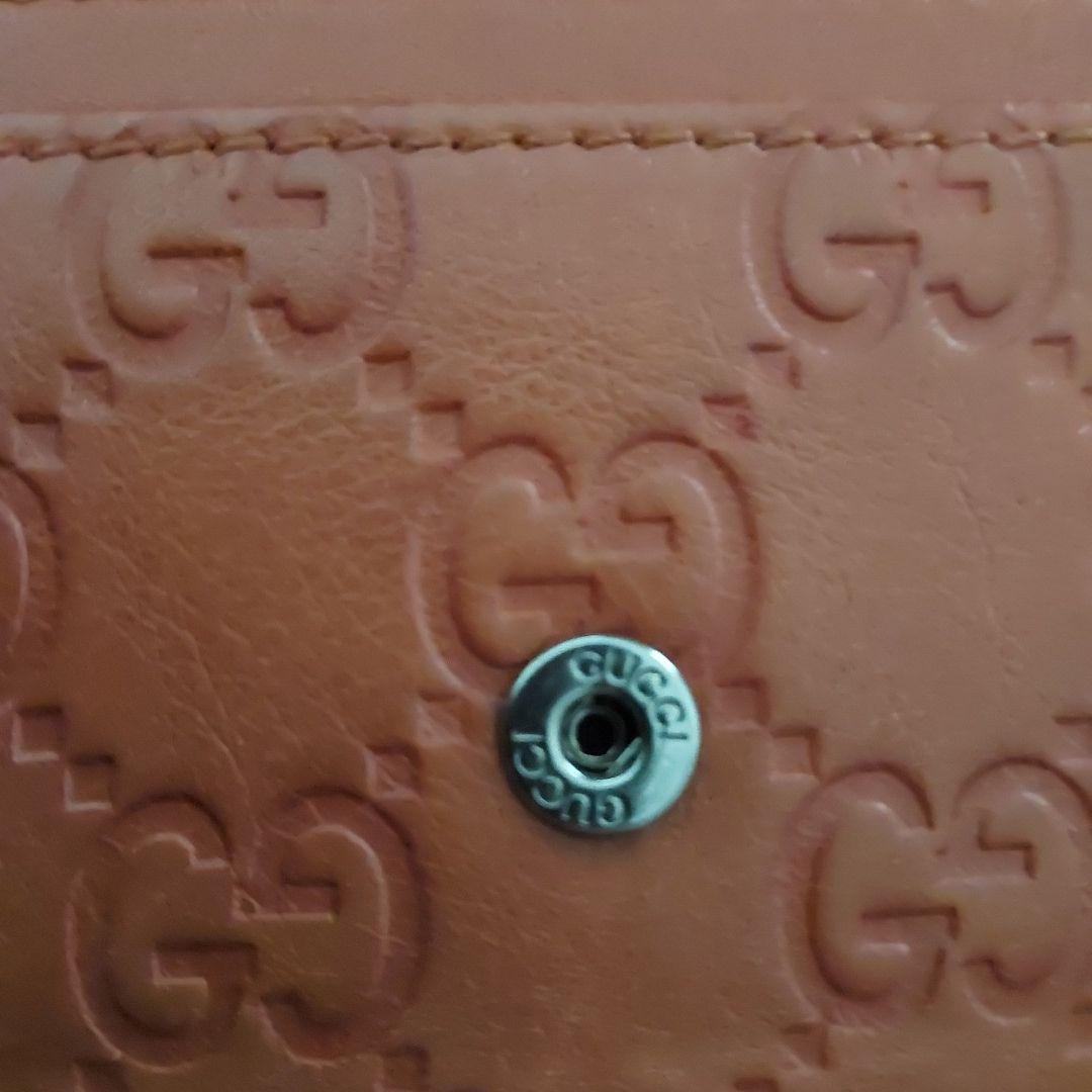 GUCCI GGパターン オレンジレザー名刺入れ