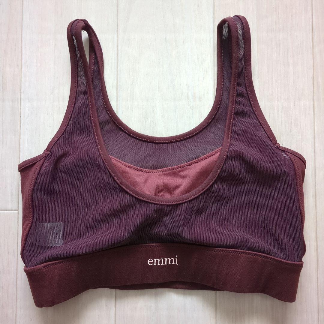 【emmi yoga】セットアップ サイズ1 (ブラウン)